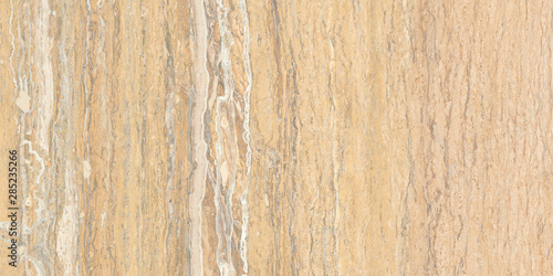 Nowoczesny obraz na płótnie Travertine marble texture background, Beige tone with curly grey veins, It can be used for interior home decoration and ceramic tile surface.