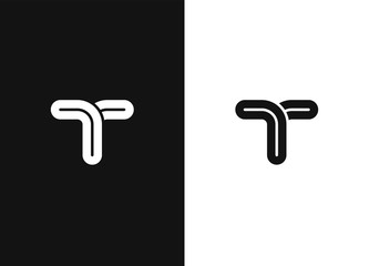 Wall Mural - alphabetical logo design concepts. line vector symbol