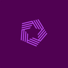 Wall Mural - star logo element vector emblem modern design