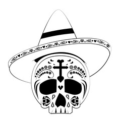 mexican culture mexico festival cartoon in black and white