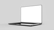 Laptop template isolated on white. Mockup.	