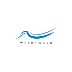 Water Wave symbol and icon Logo Template vector