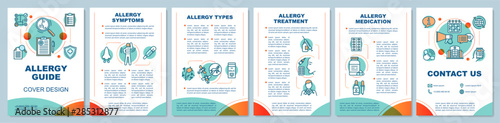 Fotomural Allergy guide brochure template layout