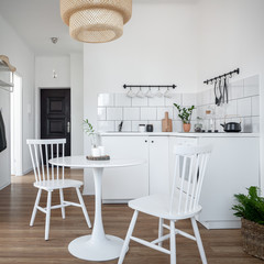 Wall Mural - Kitchen with round table