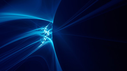 Wall Mural - abstract blue background element on black. fractal graphics 3d illustration. three-dimensional compo