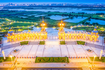 Wall Mural - Cityscape of Harbin. Located in Harbin, Heilongjiang, China.