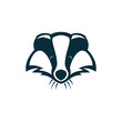 badger head logo illustration