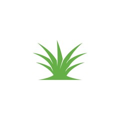  Natural Grass ilustration logo vector