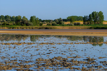 Shabla Tuzla, Bulgaria. It is a lake lagoon, which bottom is covered in hydrogen sulphide ooze, used for mud treatment.