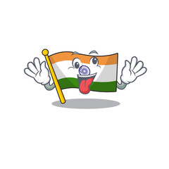 Poster - Crazy indian flag kept in cartoon cupboard