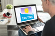 © thodonal - Tax time concept on a laptop screen