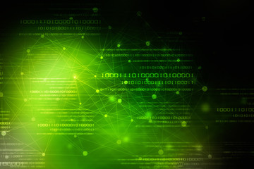 2d illustration abstract futuristic electronic circuit technology background