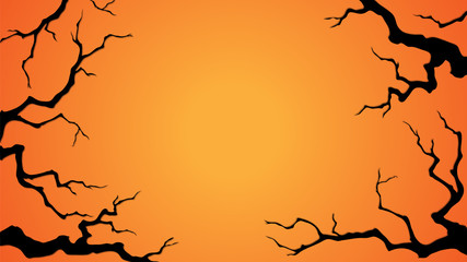 Halloween Background with a spooky woods