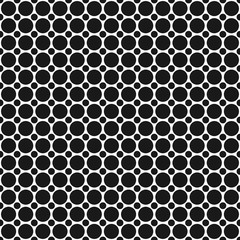 Wall Mural - monochrome halftone dot pattern background - abstract geometric vector graphic design