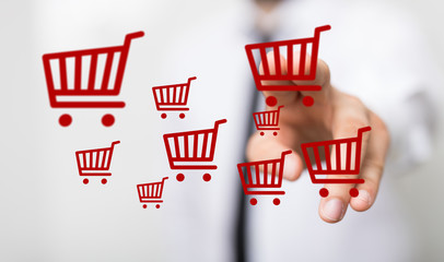 shopping online digital concept in hand