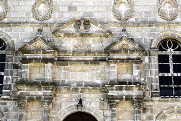 Wall Mural - stone deccoration on a wall of a Greek church in Zakynthos island