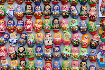  Russian national souvenir in Moscow - matryoshka