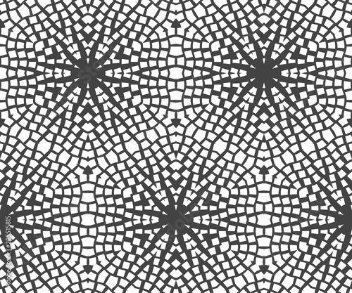 Modern Stylish Halftone Texture. Endless Abstract Background With Random Size...