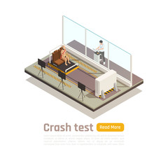 Wall Mural - Safety Test Isometric Composition