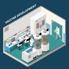 Poster - Vaccine Development Isometric Background