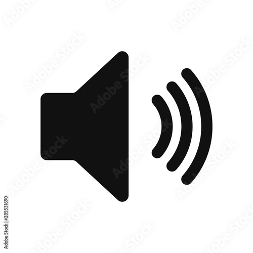 Fotografía Speaker sound vector icon in modern design style for web site and mobile app