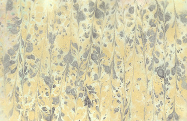 Wall Mural - Marbled texture in yellow gray.  Background. Wallpaper.