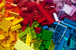 © Tatsiana - Pile of child's building blocks in multiple colours