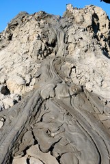 Mud volcanoes in Gobustan settlement of Azerbaijan near Baku