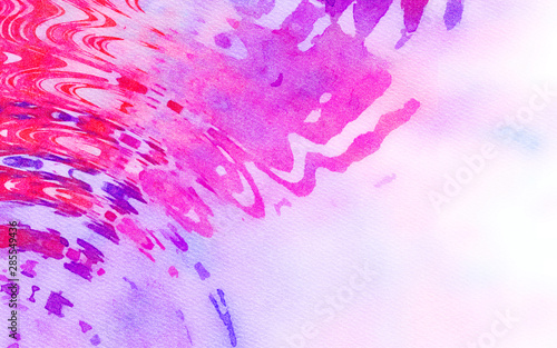 Abstract design pattern in happy bright colors, warm volume brush strokes on ...