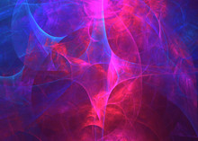 3D Rendering Abstract Fractal Light Background.