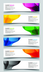 Wall Mural - Vector abstract banner design background