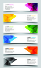 Wall Mural - Vector abstract banner design background