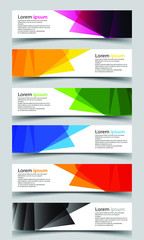 Wall Mural - Vector abstract banner design background