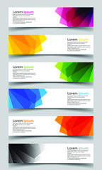 Wall Mural - Vector abstract banner design background