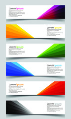 Wall Mural - Vector abstract banner design background
