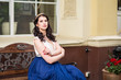© danmorgan12 - Passionate Tranquil Woman With Diadem Posing Outdoors