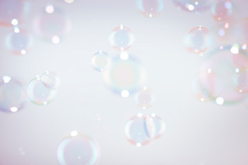 Wall Mural - beautiful colorful soap bubbles background