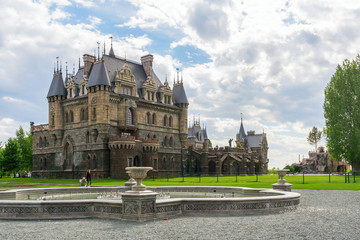 View of the Garibaldi castle in summer, Russia