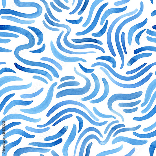 Dekoracja na wymiar  aqua-niebieski-streszczenie-pociagniecia-pedzlem-wzor-akwarela-plynne-ksztalty-tla