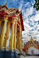 Wall Mural - Lahan Temple, Bang Bua Thong, with the main Buddha image in the chapel is the Sukhothai Art Buddha image.