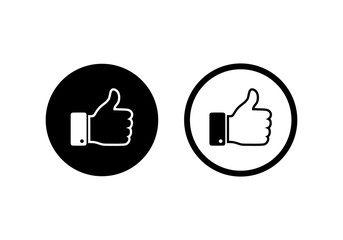 Wall Mural - like icon. thumbs up icon vector