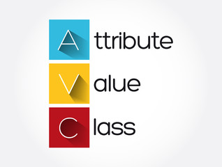 AVC - Attribute Value Class acronym, technology concept background