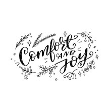 Comfort And Joy Christmas Quote