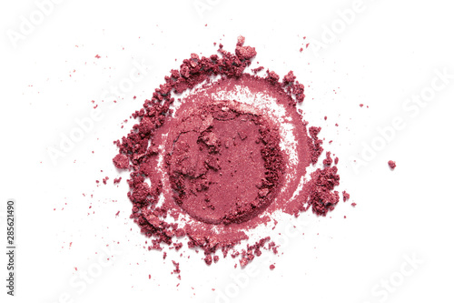 Cuadros en Lienzo Blush, eye shadow crushed swatch isolated on white background