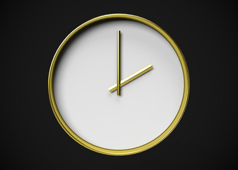 Clock 2 O’Clock Time 3D Render