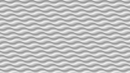 Wall Mural - white wave texture, 3d gray abstract pattern, wavy lines texture background