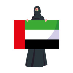 Poster - arab woman character in a hijab