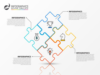  Infographic design template. Creative concept with 4 steps