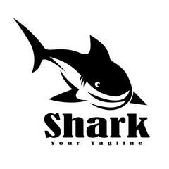 Poster - simple Shark logo design inspiration