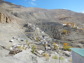 Spiti valley roads and views.